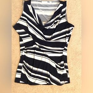Navy & White striped tank